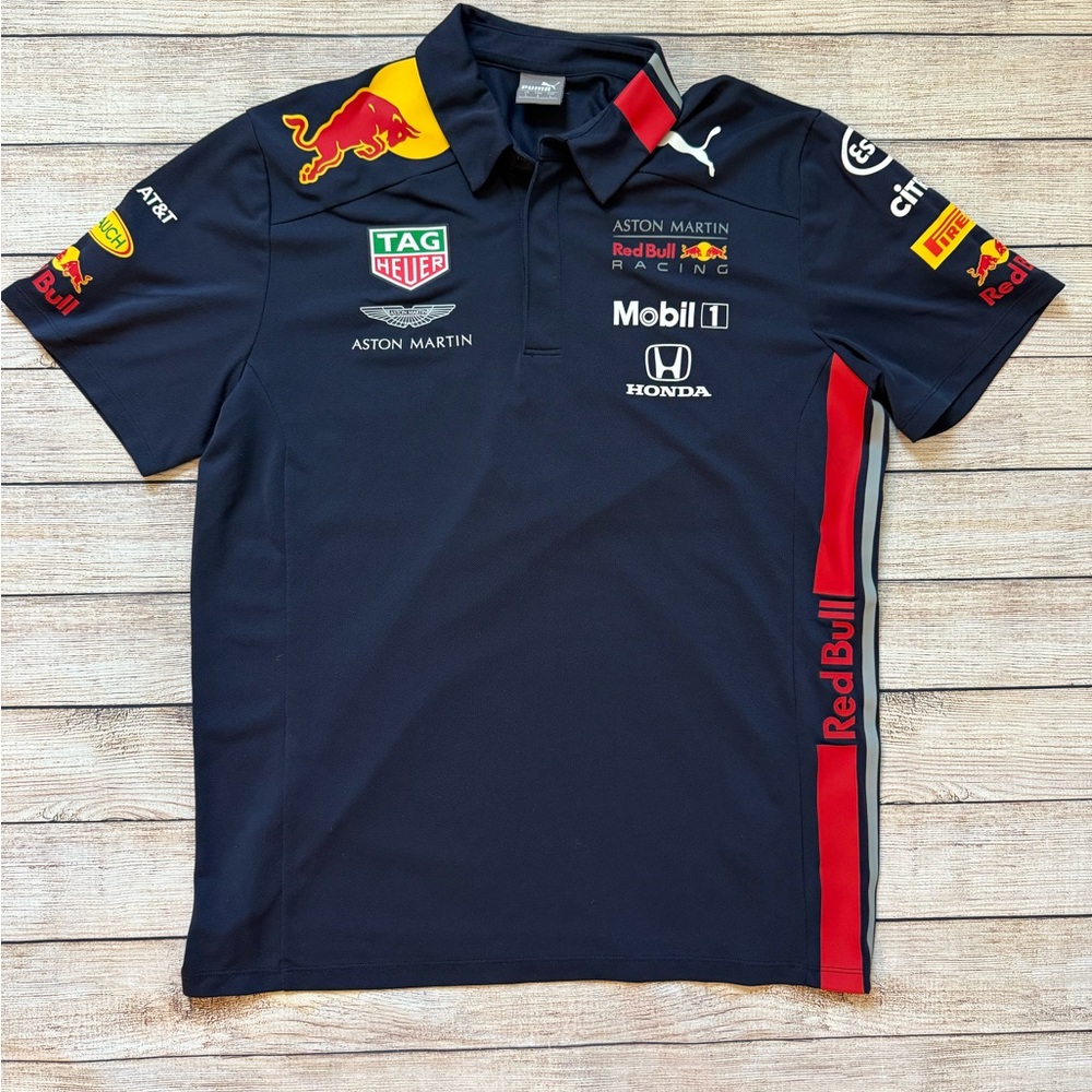 Puma Red Bull Racing Men's Navy Polo Shirt